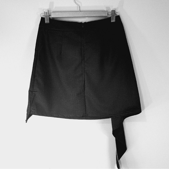 Grunge Asymmetrical Zippered Skirt Sz. Small - Picture 6 of 8